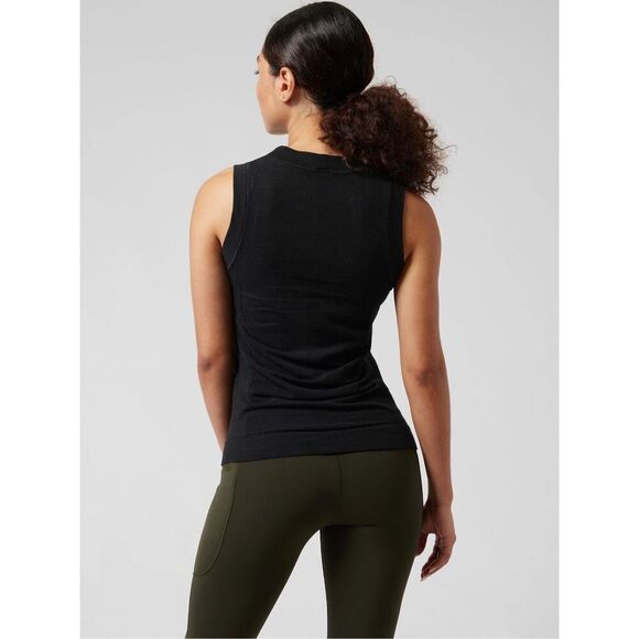 ✨ATHLETA FORESTHILL ASCENT SEAMLESS BLACK SZ LARGE TANK✨ - Picture 3 of 7